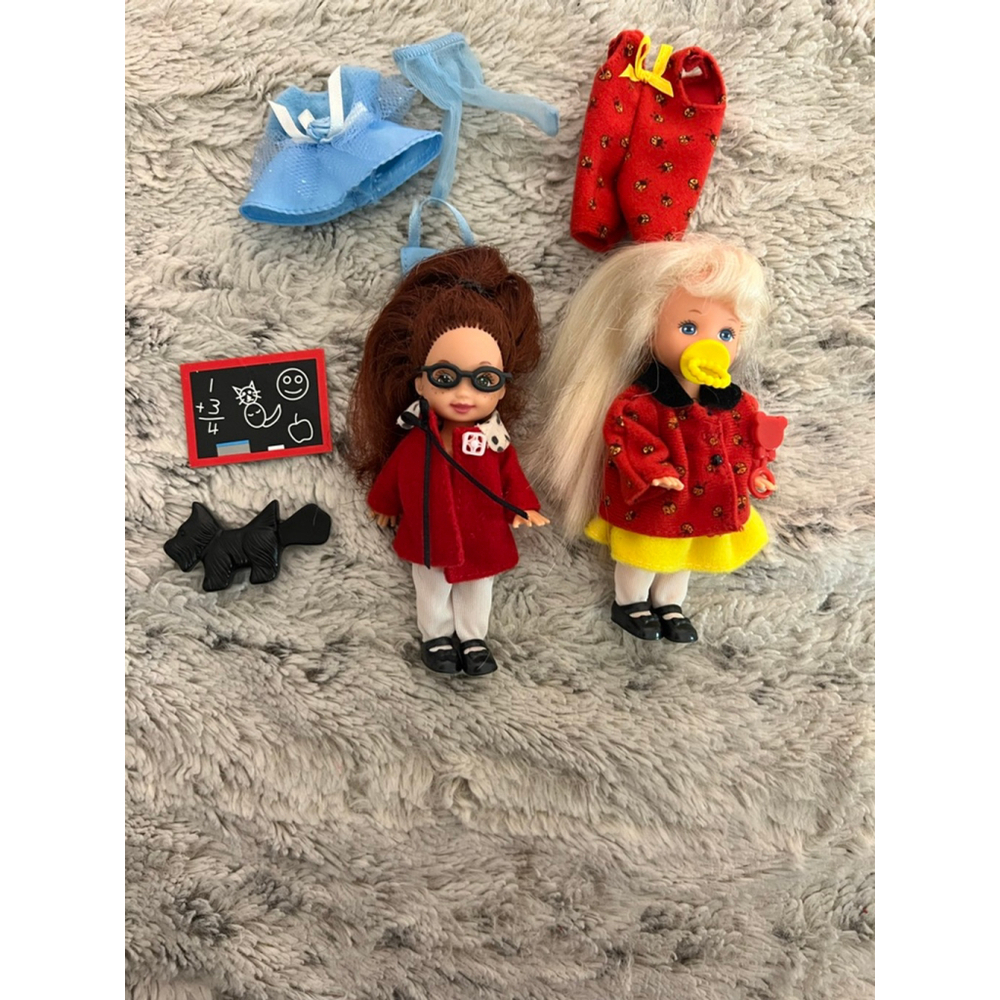 Vintage 1994 Barbieโs Baby Sister Kelly and Kellyโs Lilโ Friend Chelsie Lot
